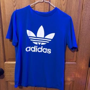 blue adidas shirt